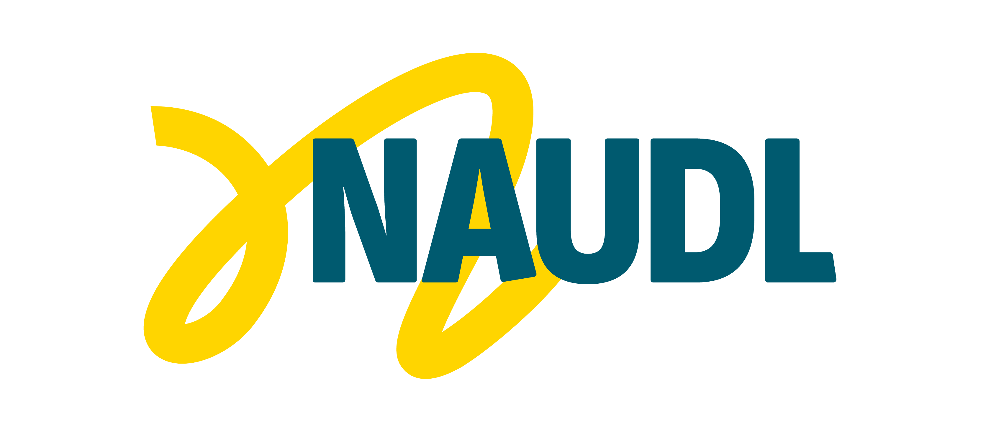 NAUDL Logo with yellow flow line